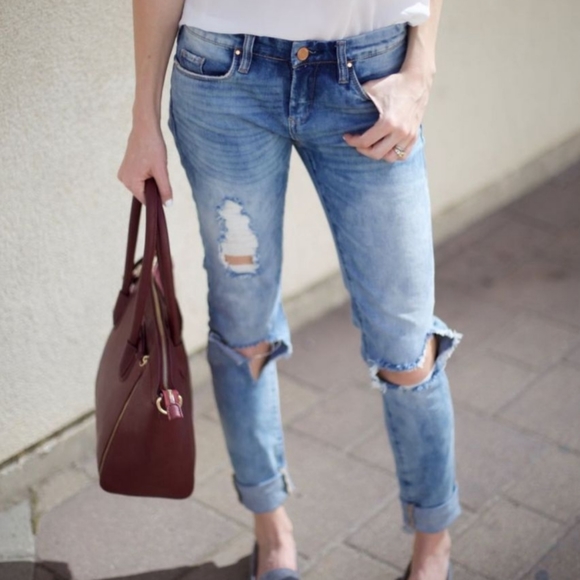 Blank NYC Denim - [BLANKNYC]-Women's Distressed boyfriend Size 28 ☆☆☆☆☆☆